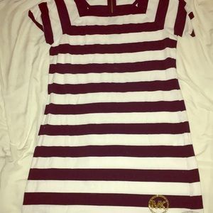 MK Striped dress zipper on the back it’s a size M